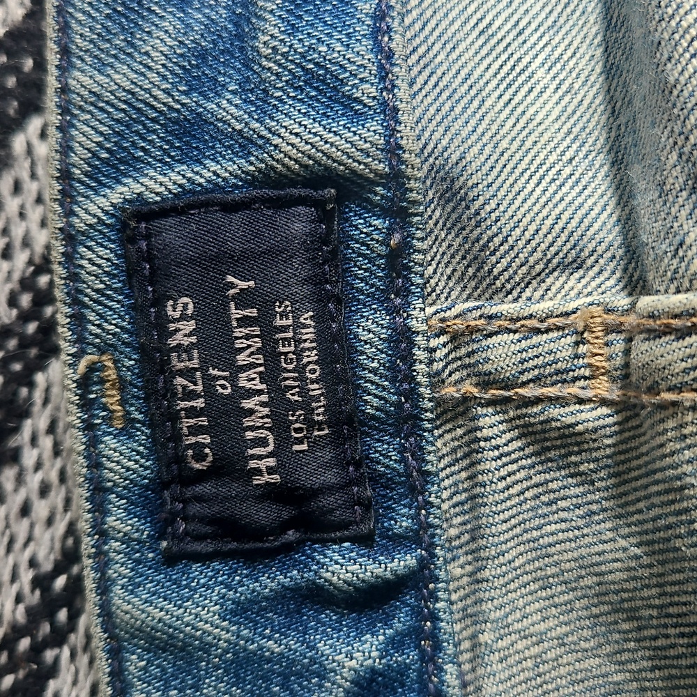 Women's Citizen Of Humanity Blue Distressed Jeans - Picture 3 of 6